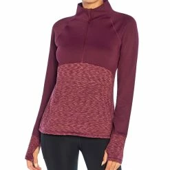 Best Sale 💯 Marika Windsor Wine Space-Dye Justine Zip Pullover - 👩 Women 👏