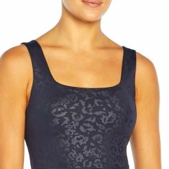 Cheapest 🎁 Marika Midnight Blue Floral-Embossed Lola Longline Sports Bra 🔔