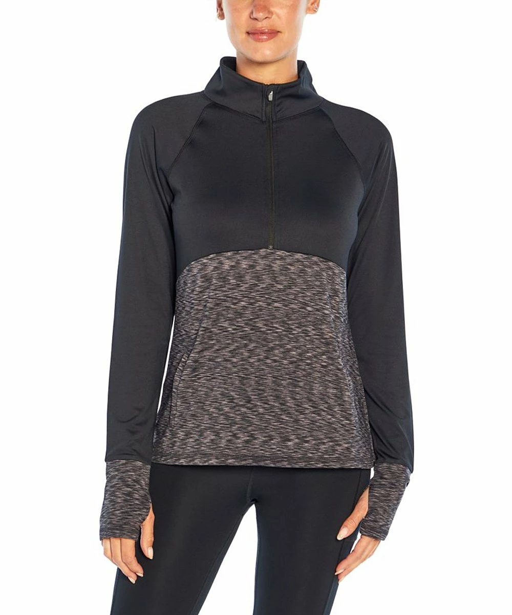 Top 10 π Marika Black Static Space-Dye Justine Zip Pullover - π© Women π - Image 5
