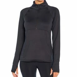 Promo 🌟 Marika Black Justine Raglan-Sleeve Quarter-Zip Pullover - 👩 Women 🔥