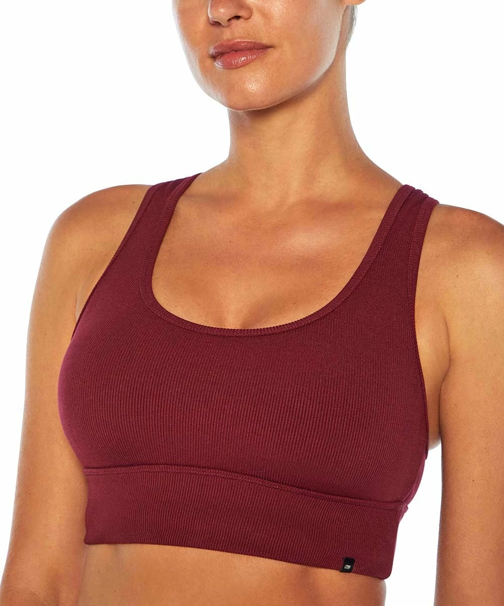 Top 10 π Marika Windsor Wine Ginger Racerback Sports Bra π₯ - Image 2