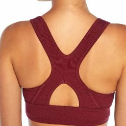 Top 10 👍 Marika Windsor Wine Ginger Racerback Sports Bra 🔥
