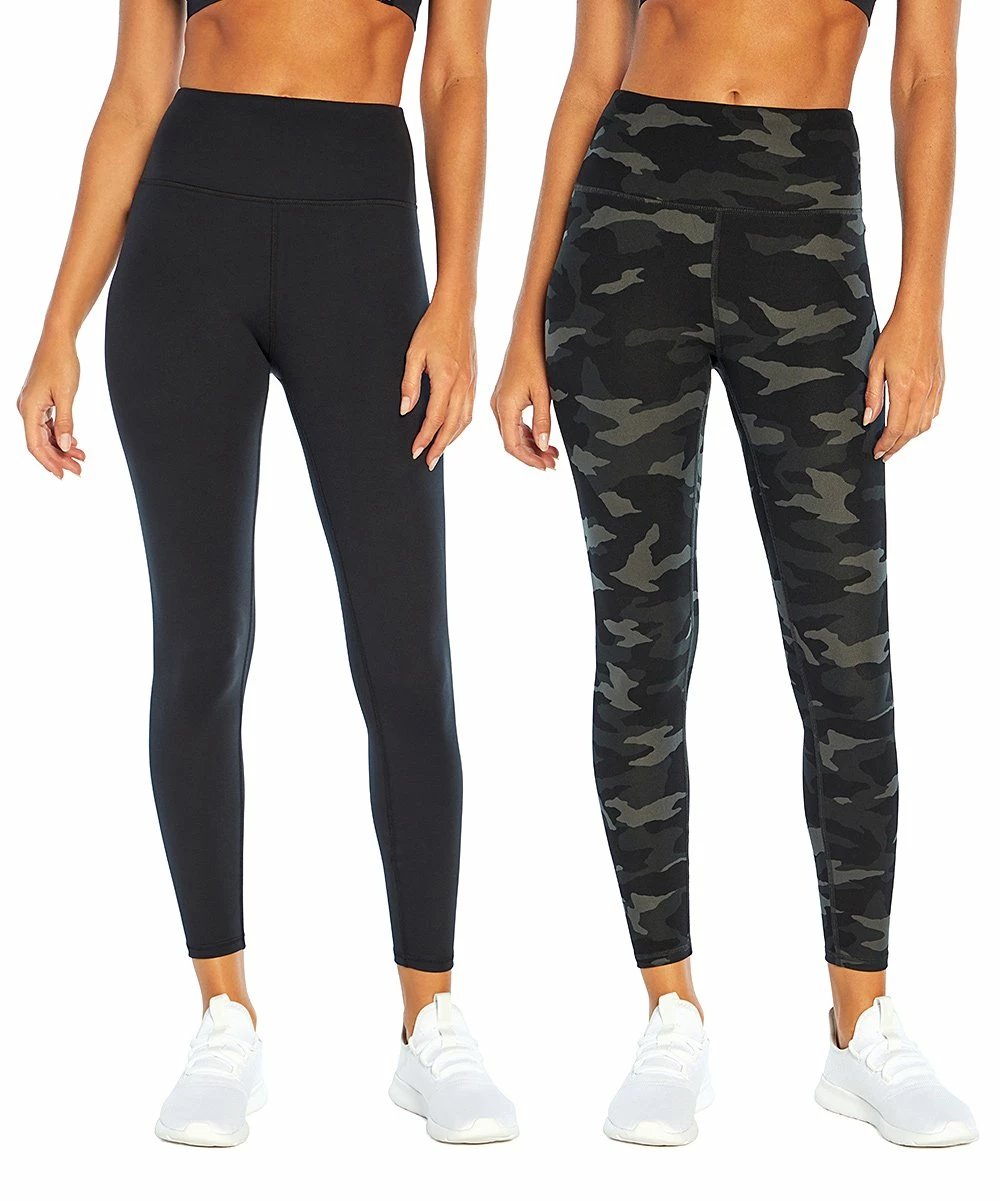 Top 10 π Marika 25'' Black & Gray Camo Nilly High-Waist Leggings Set - π© Women π