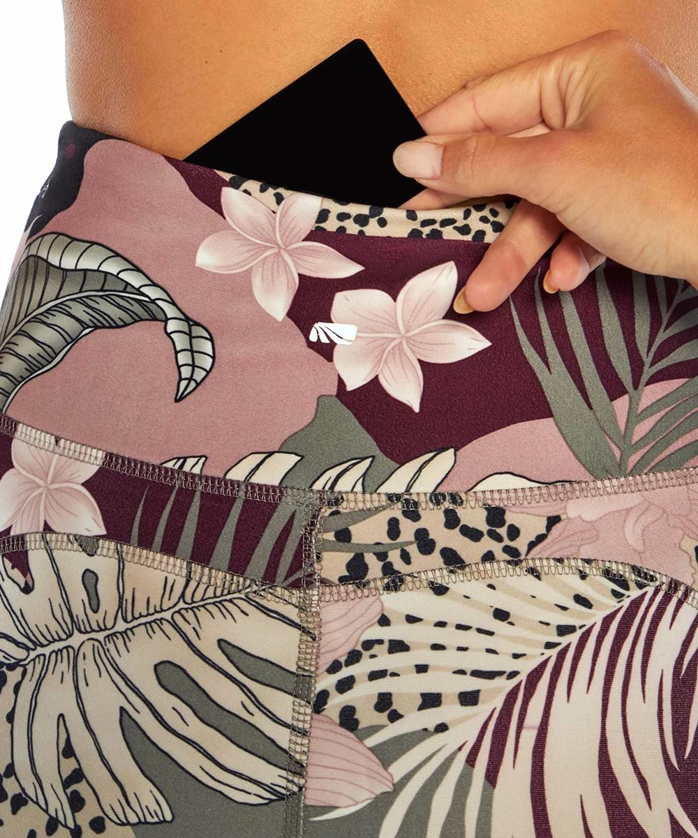 Best deal π Marika Grape Shake Purple Tropical Animal-Print 27'' Heart Pocket Leggings - π© Women π― - Image 2