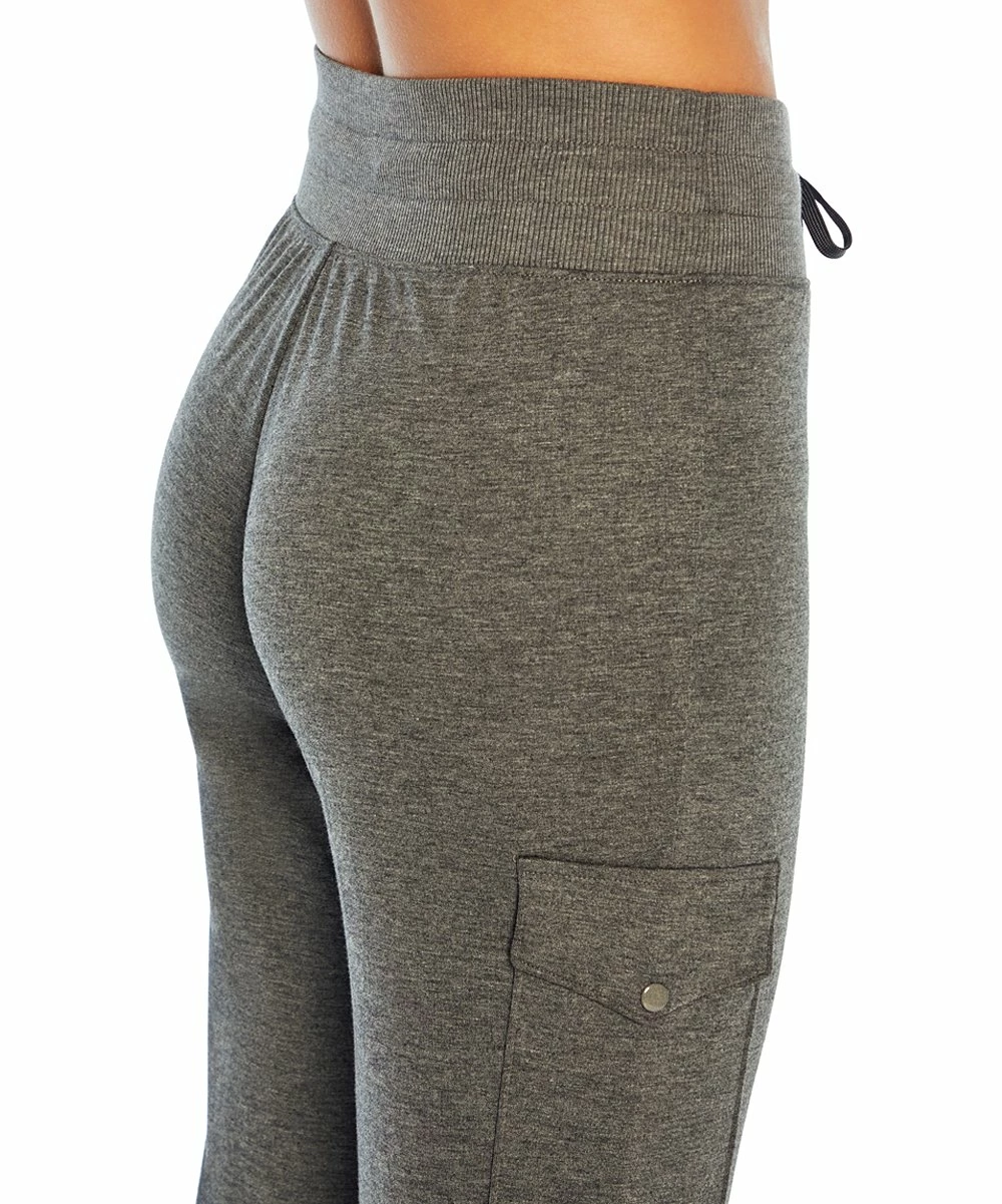 Hot Sale β Marika Heather Black Drawstring Cargo-Pocket Comfort 27'' Joggers - π© Women π - Image 2