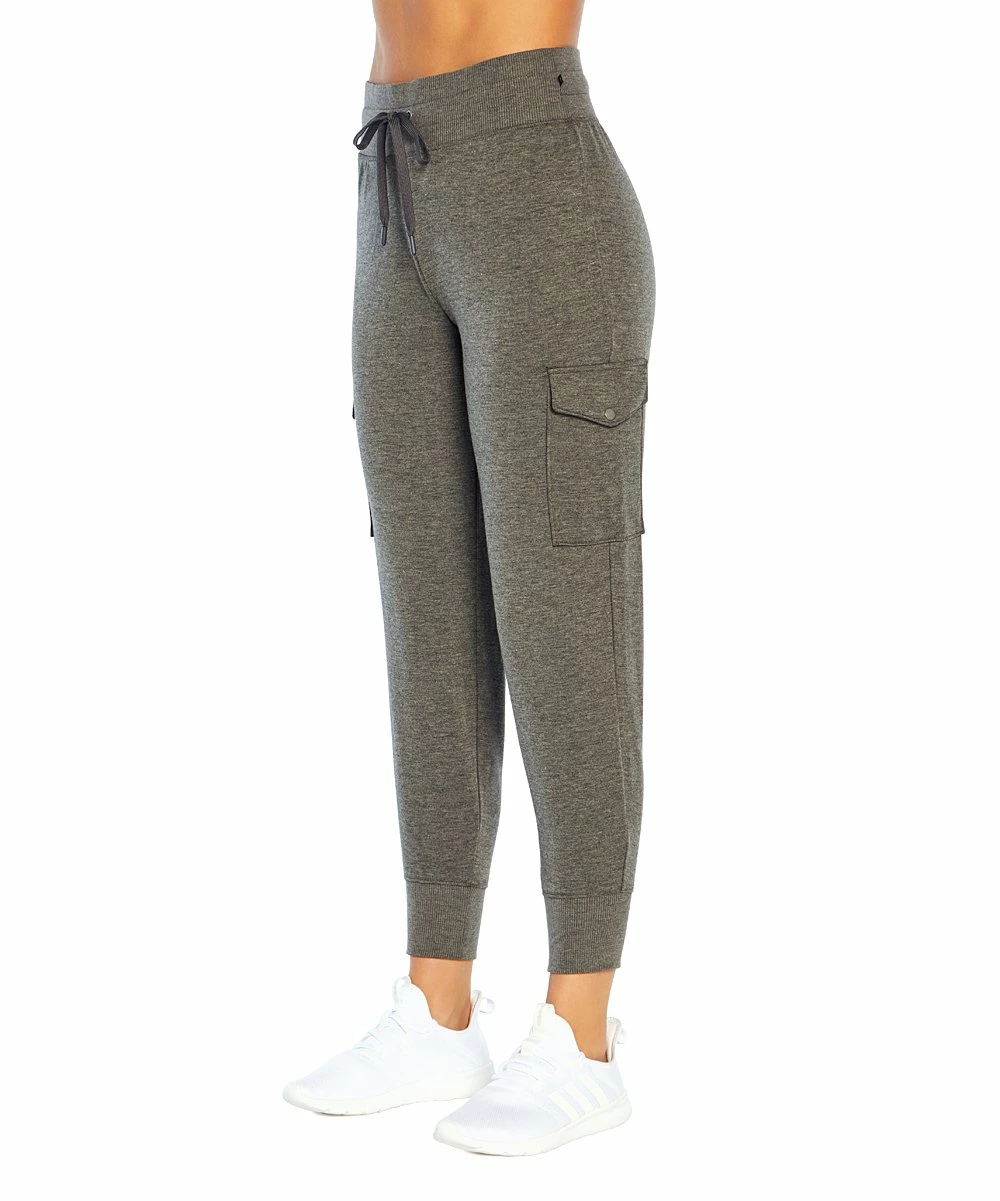 Hot Sale β Marika Heather Black Drawstring Cargo-Pocket Comfort 27'' Joggers - π© Women π - Image 4