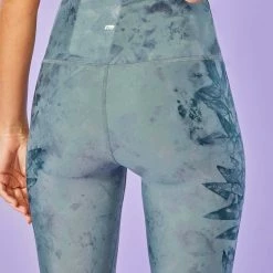 Top 10 🎁 Marika Teal & Trooper Gray 27'' Botanical Enchant High-Waist Pocket Leggings - 👩 Women 🌟