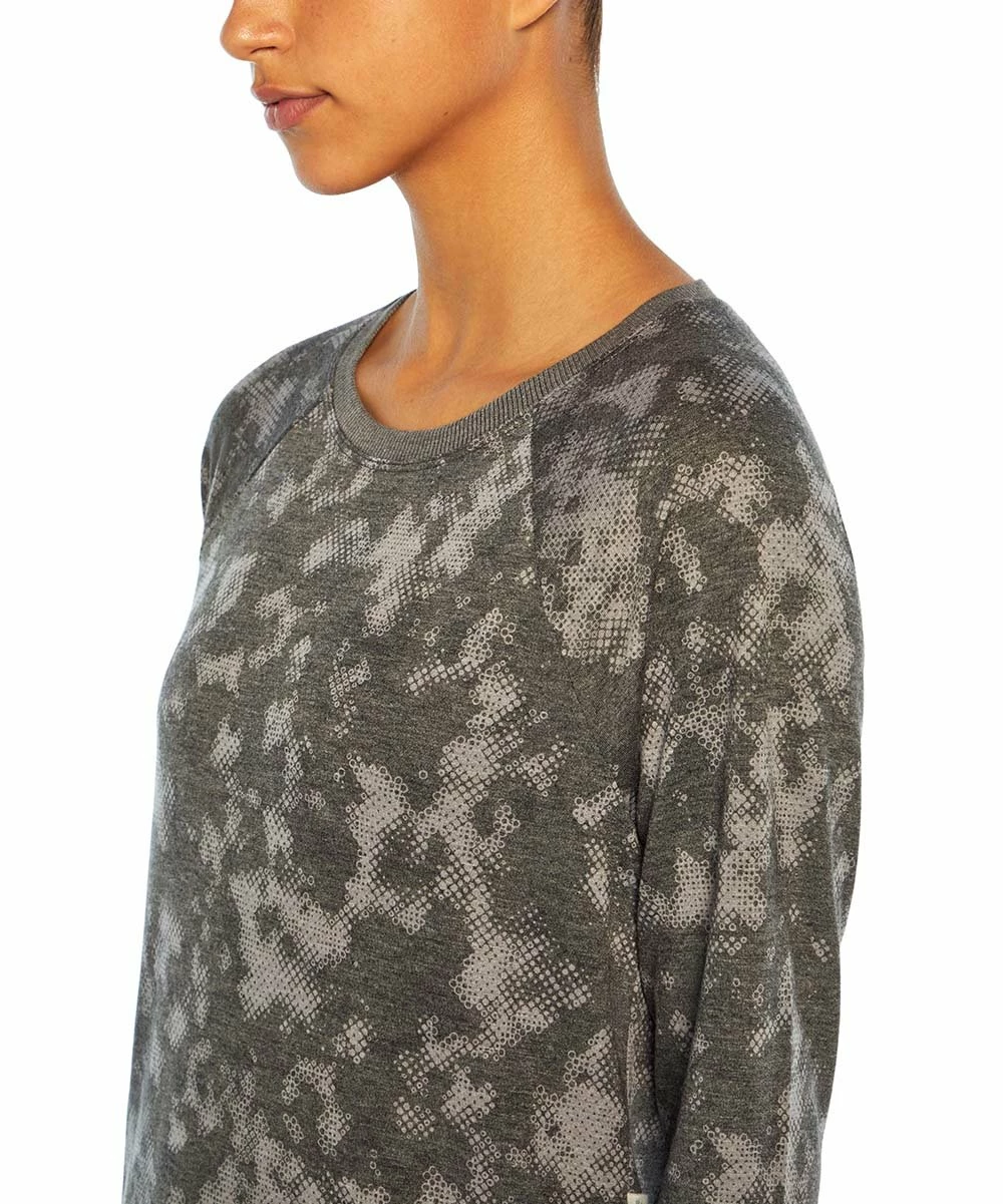 Cheap π Marika Black & Gray Abstract Camo Maison Tulip-Hem Scoop Neck Pullover - π© Women β€οΈ - Image 4