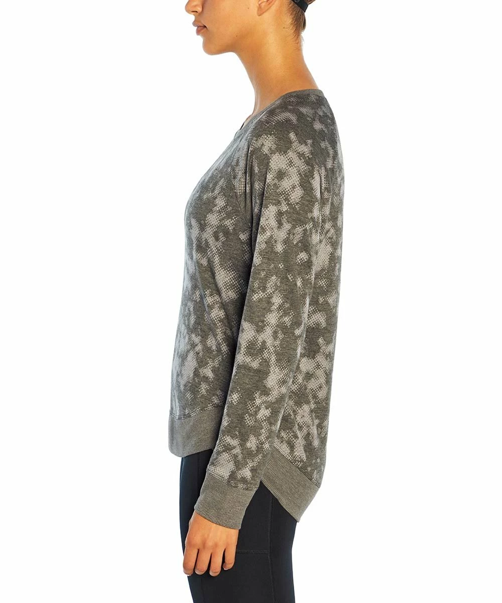 Cheap π Marika Black & Gray Abstract Camo Maison Tulip-Hem Scoop Neck Pullover - π© Women β€οΈ - Image 5