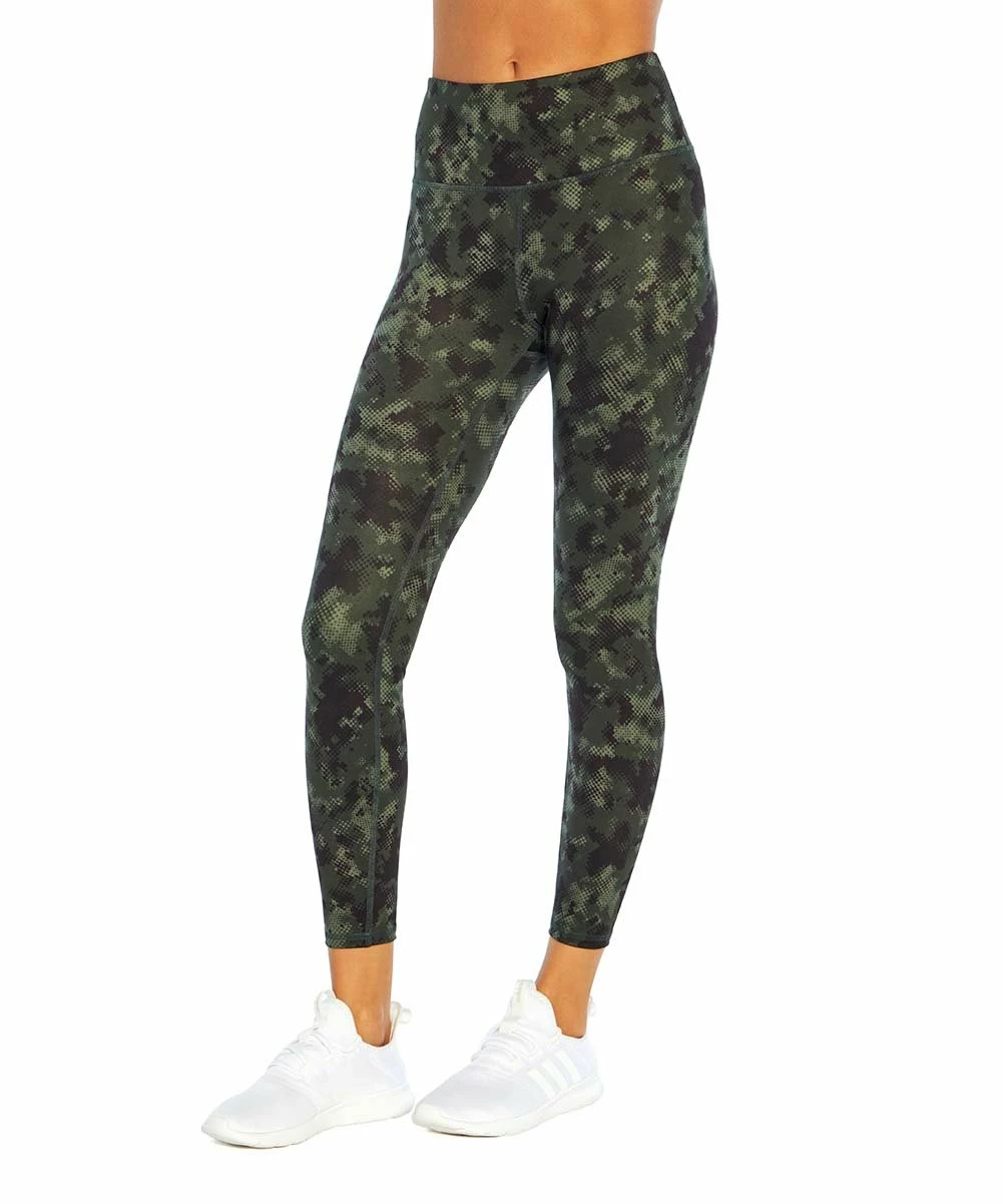 Outlet ๐ฅ Marika 25'' Pine Green & Brown Abstract Camo Nilly High-Waist Leggings - ๐ฉ Women โค๏ธ - Image 4