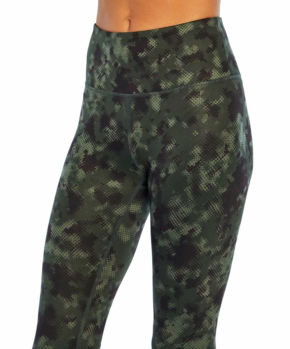 Outlet ๐ฅ Marika 25'' Pine Green & Brown Abstract Camo Nilly High-Waist Leggings - ๐ฉ Women โค๏ธ - Image 2