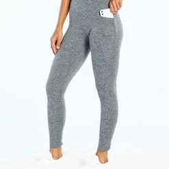 Hot Sale 🛒 Marika 25'' Heather Black In A Cinch High-Waist Pocket Leggings - 👩 Women 🛒