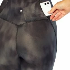 Hot Sale 🌟 Marika 27'' Black Soft Focus Ikat Jade Pocket Leggings - 👩 Women ✔️