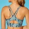 Coupon 😍 Marika Trooper Distressed Snake-Print Brooklyn Sports Bra 🥰