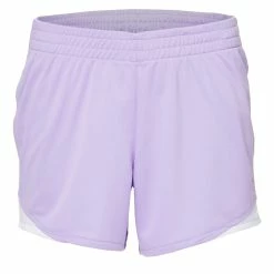 Deals 👏 Marika Lavender & White Color Block Shorts - 👧 Girls 😉