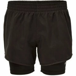Best Sale 🔔 Marika Black & Gray Color Block 2-in-1 Shorts - 👧 Girls ⌛