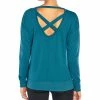 Coupon 🔥 Marika Blue Coral Crisscross Cutout Daya Pullover - Plus 🛒