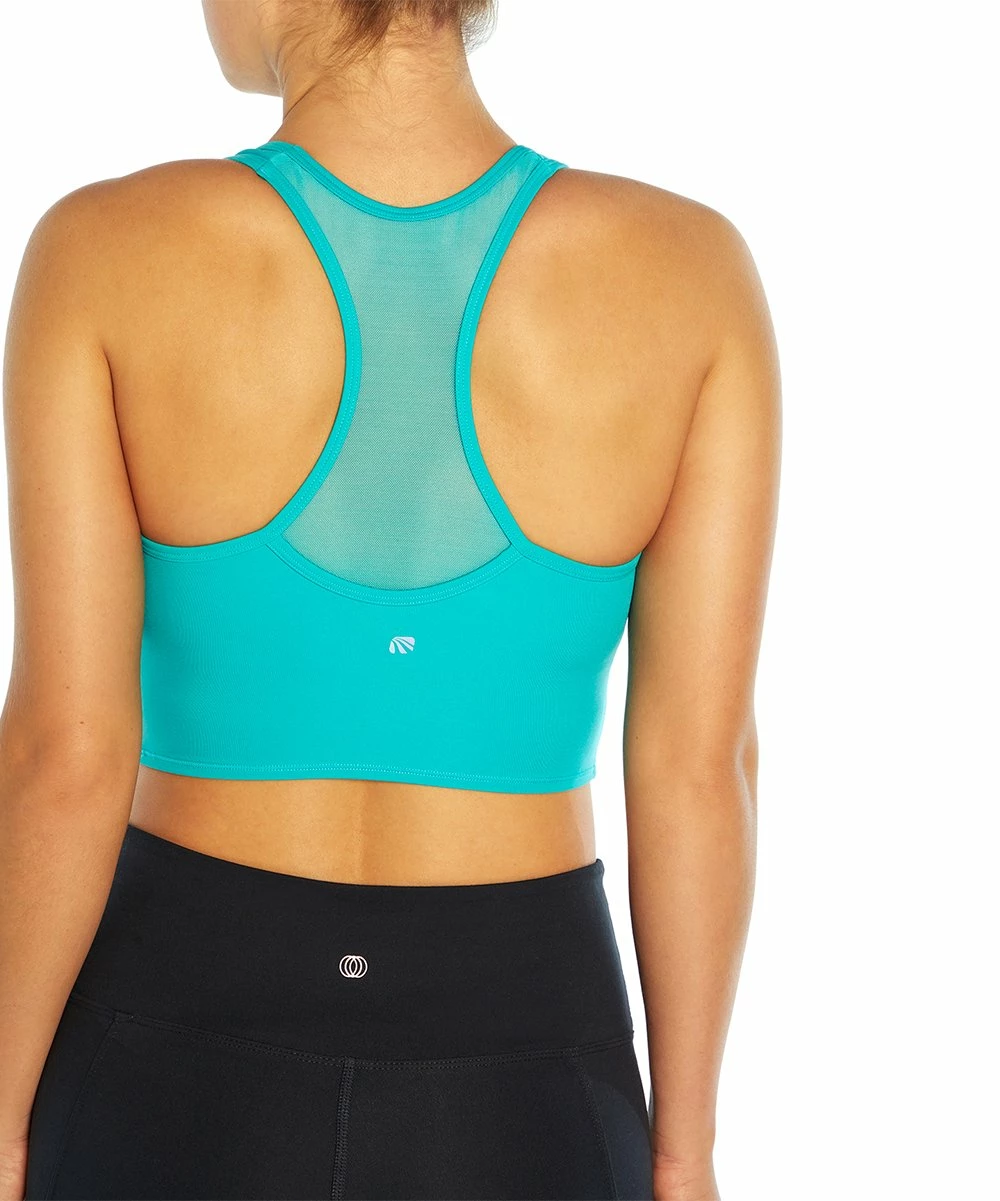 Coupon π Cycle House By Marika Ceramic Aqua Alma Longline Racerback Sports Bra π€©