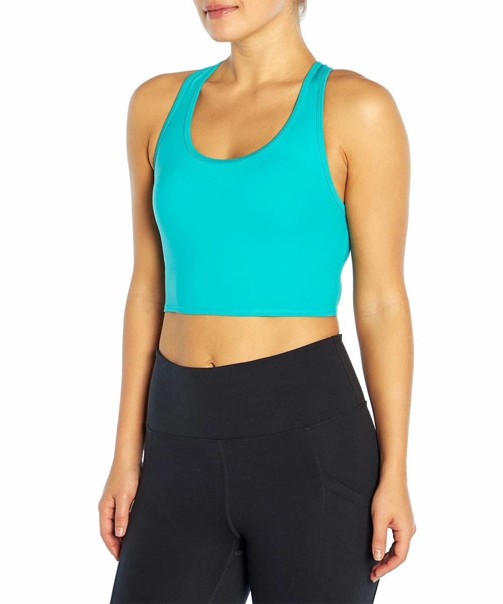 Coupon π Cycle House By Marika Ceramic Aqua Alma Longline Racerback Sports Bra π€© - Image 4