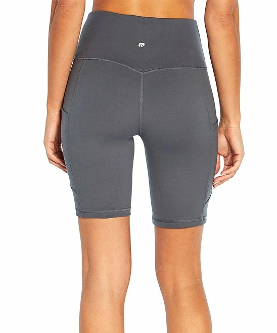 Hot Sale βοΈ Marika Turbulence Gray Olga Tummy-Control Pocket 9'' Bike Shorts - π© Women π₯° - Image 4