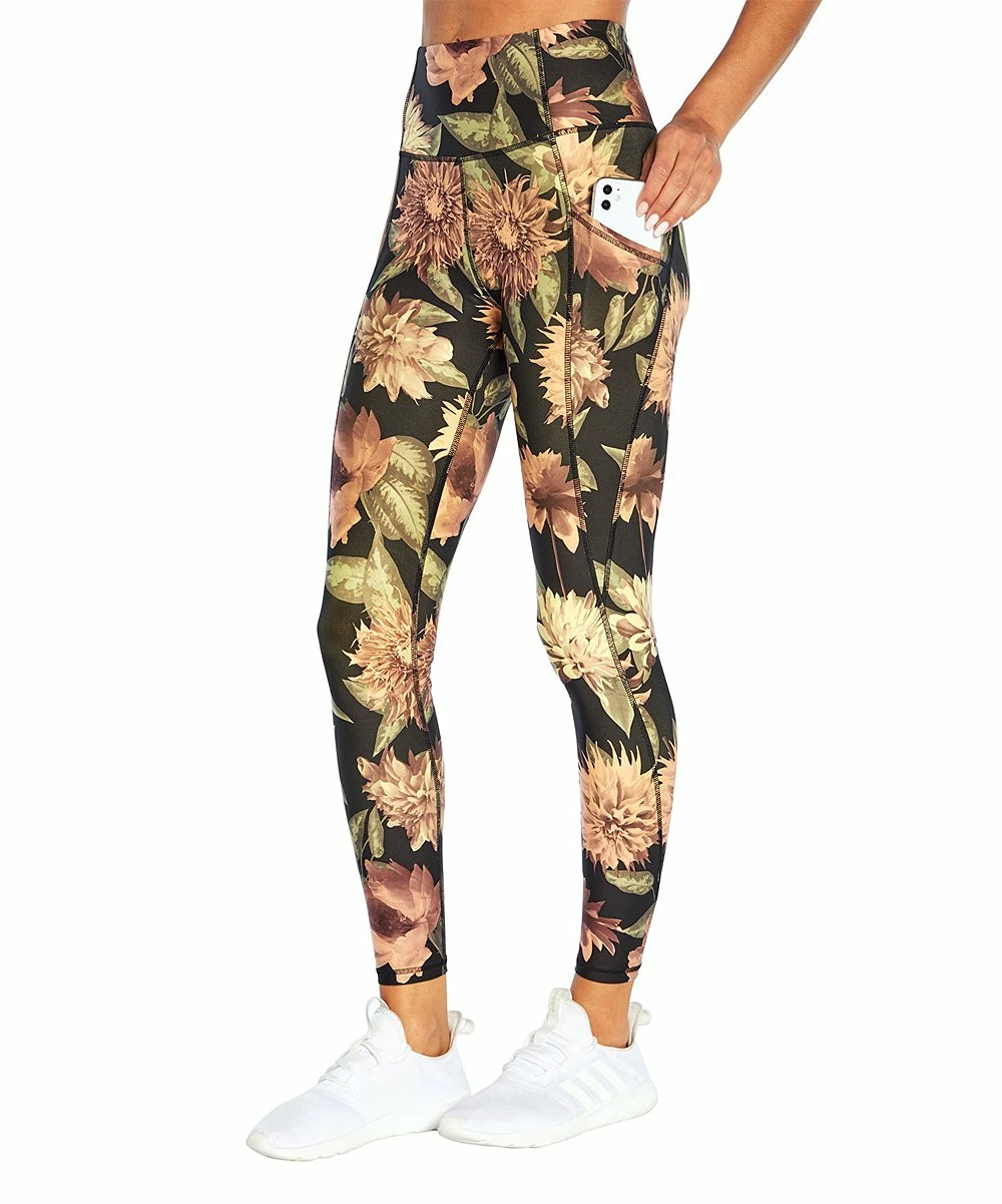 Best deal π Marika Black Peony Sia Tummy-Control Ankle Legging - π© Women π€© - Image 3