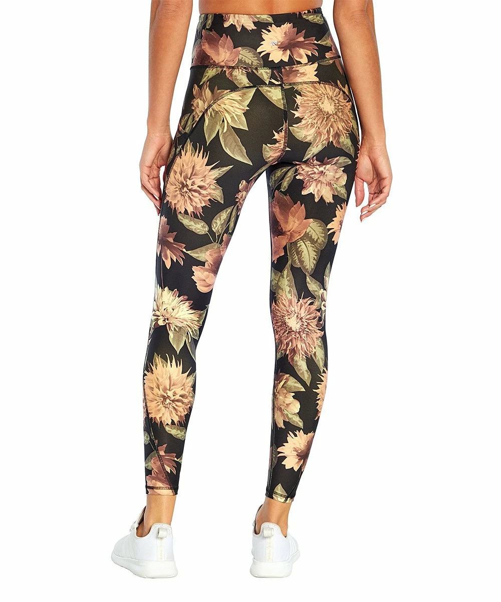 Best deal π Marika Black Peony Sia Tummy-Control Ankle Legging - π© Women π€© - Image 4