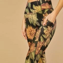 Best deal 🎁 Marika Black Peony Sia Tummy-Control Ankle Legging - 👩 Women 🤩