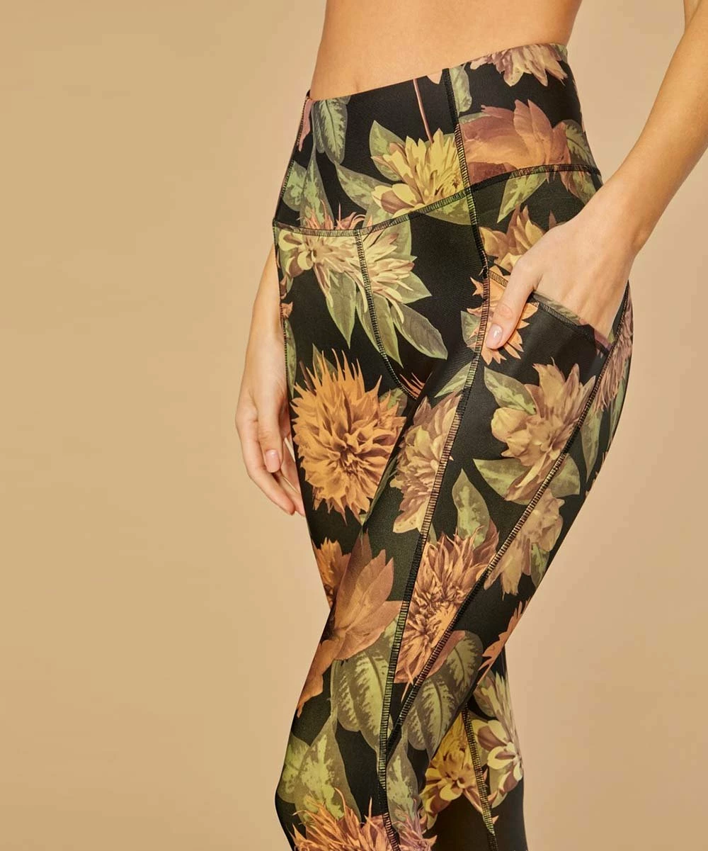 Best deal π Marika Black Peony Sia Tummy-Control Ankle Legging - π© Women π€©