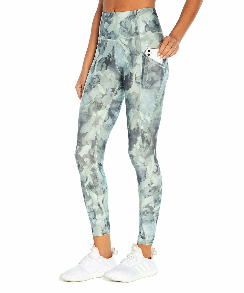 Best deal π Marika 25'' Trooper Watercolor Dip-Dye Sia Tummy-Control Ankle Pocket Legging - π© Women π - Image 4