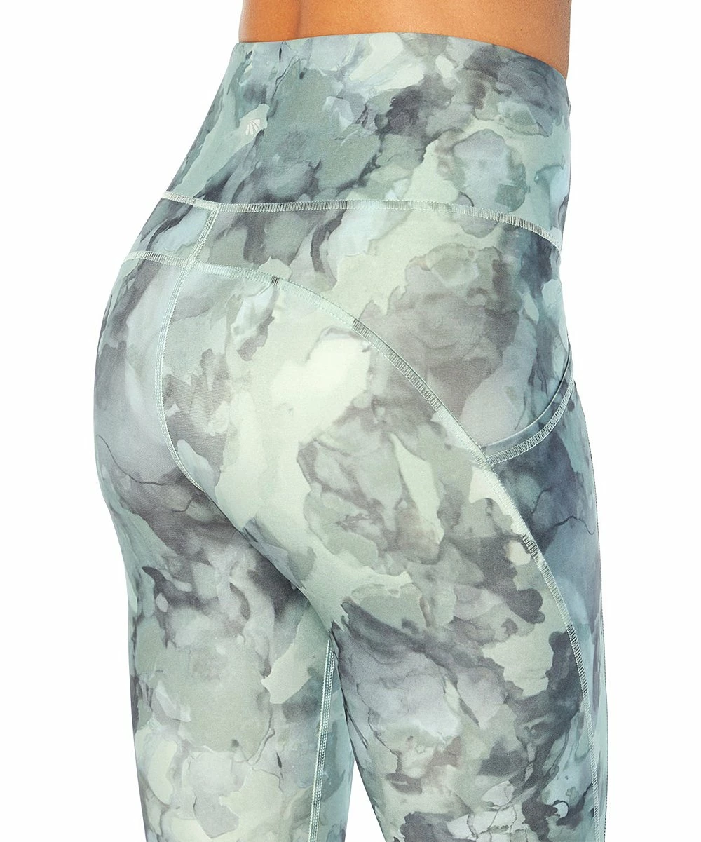 Best deal π Marika 25'' Trooper Watercolor Dip-Dye Sia Tummy-Control Ankle Pocket Legging - π© Women π - Image 2