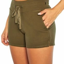 Coupon 👏 Marika Grape Leaf Mona Pocket 3'' Drawstring Shorts - 👩 Women ⌛