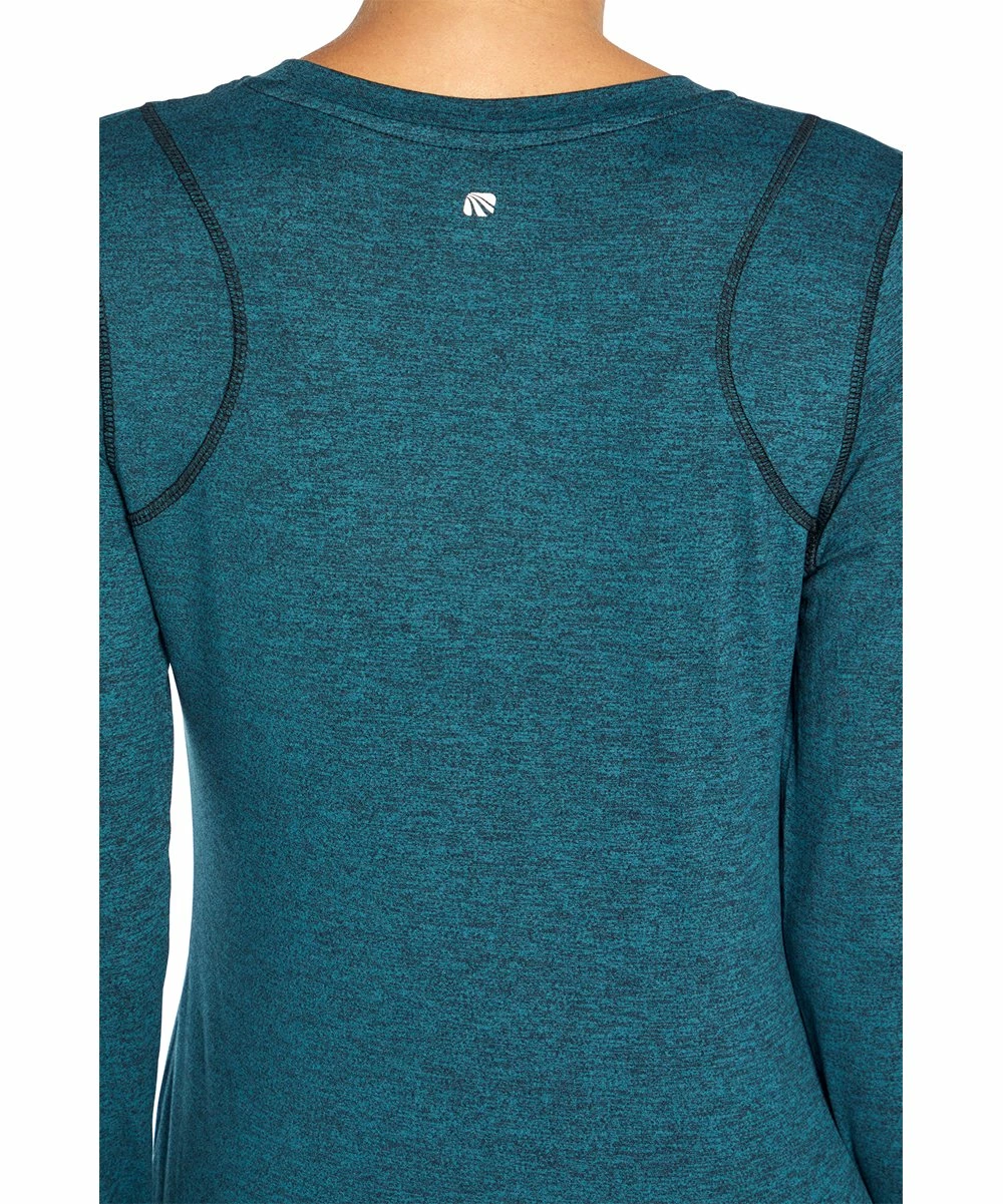 Best deal π― Marika Heather Teal Dragonfly Victoria Long-Sleeve Top - π© Women π - Image 2