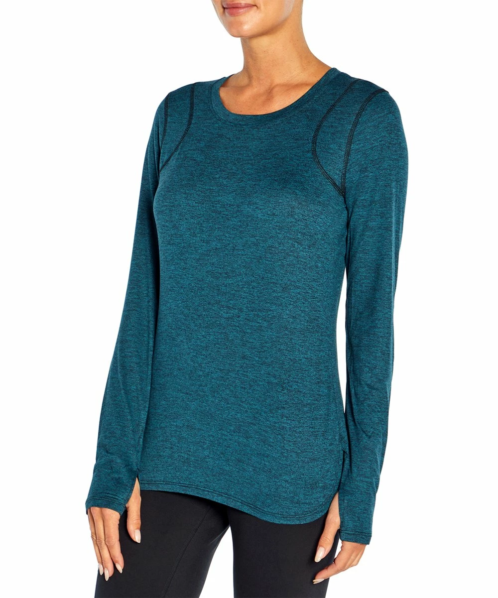 Best deal π― Marika Heather Teal Dragonfly Victoria Long-Sleeve Top - π© Women π - Image 5