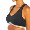 Hot Sale 🥰 Cycle House By Marika Black & Pink Stripe Rowan Sports Bra 😀