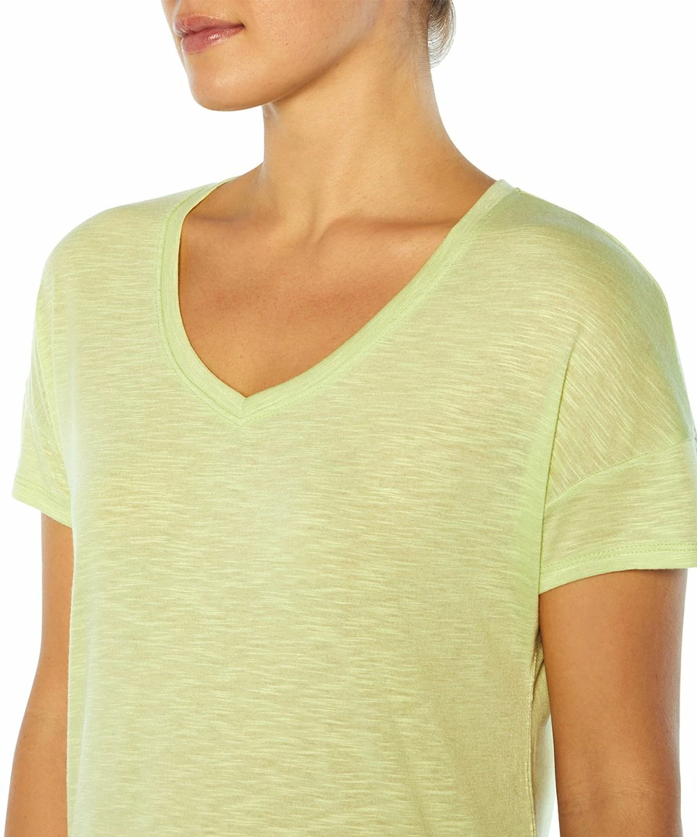 Top 10 π₯ Marika Heather Yellow Audrey Keyhole-Back Hi-Low Tee - π© Women π₯ - Image 4