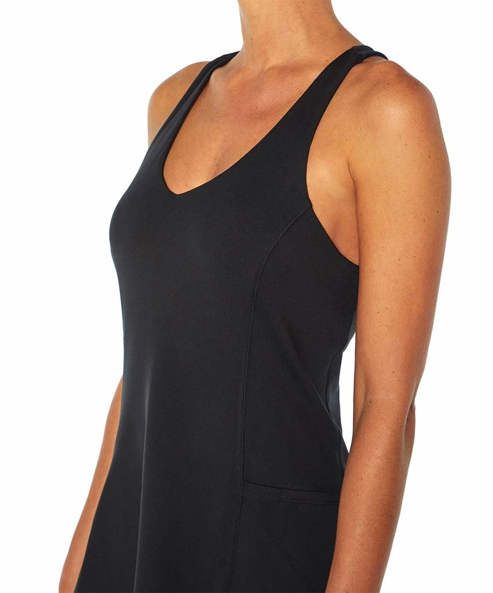 Deals π Marika Black Solid V-Neck Evelyn Pocket Shift π Dress - π© Women π - Image 4