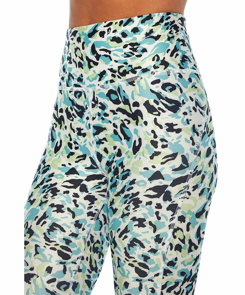 Buy 😀 Marika Blue Leopard Jade 22" Capri Leggings - 👩 Women ✔️ 3 Buy 😀 Marika Blue Leopard Jade 22" Capri Leggings - 👩 Women ✔️ - Image 3