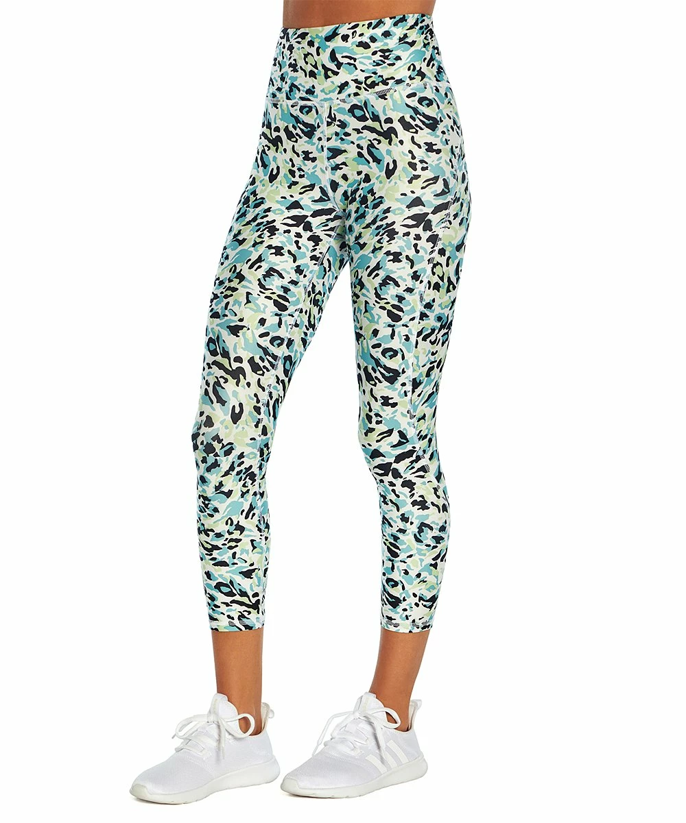 Buy 😀 Marika Blue Leopard Jade 22" Capri Leggings - 👩 Women ✔️ 4 Buy 😀 Marika Blue Leopard Jade 22" Capri Leggings - 👩 Women ✔️ - Image 4