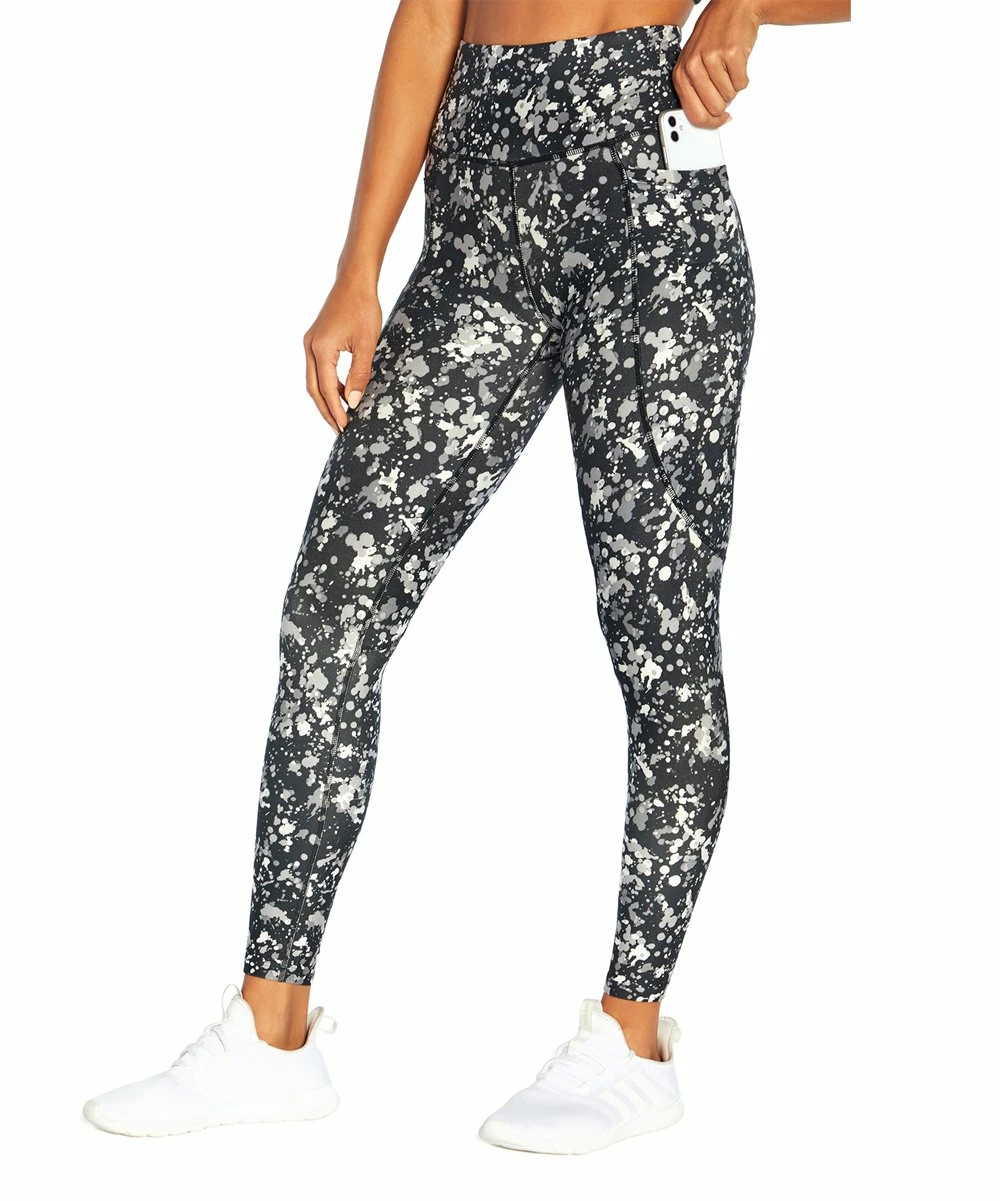 Hot Sale π Marika Black Splatter Pocket Freya Ankle 25" Leggings - π© Women 𧨠- Image 3