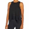 Budget 🛒 Marika Black Nora Flounced-Hem Hi-Low Tank - 👩 Women ⭐