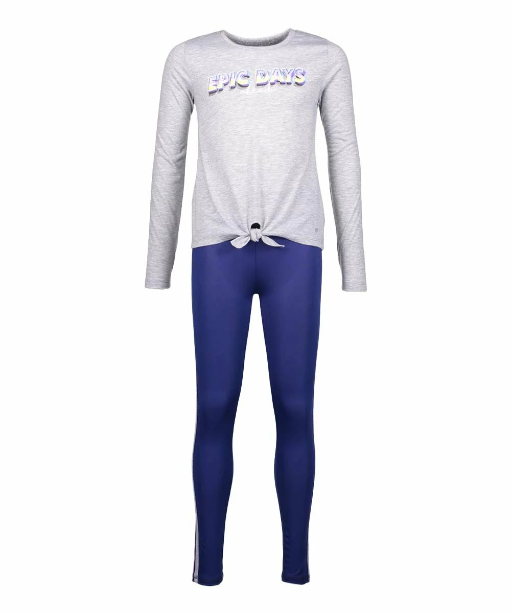 Best reviews of βοΈ Marika Heather Gray 'Epic Days Ahead' Tee & Navy Stripe Leggings - π§ Girls βοΈ