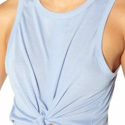 Deals ⌛ Marika Lavender Luster Tiffany Tie-Front Tank - 👩 Women 🌟