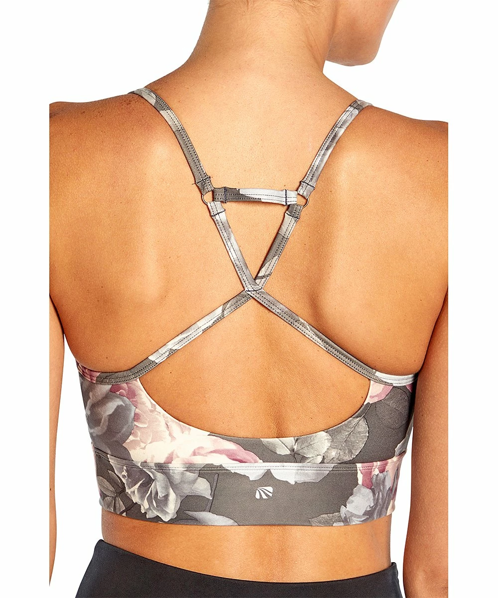 Cheap ๐ Marika Ombrรฉ Blue Country Floral Jada Longline Sports Bra ๐ - Image 5