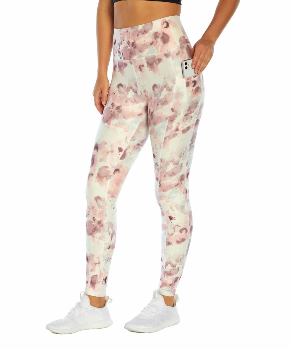Coupon ๐ Marika White Floral Wanderer Pocket 27'' Leggings - ๐ฉ Women โญ
