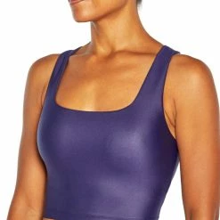 Deals 🌟 Marika Violet Glossy Lina Longline Sports Bra 🔥