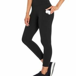 New π Marika Black 22'' Pocket High-Waist Tummy-Control Crop Leggings - π© Women & Plus π€©
