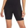 New 😉 Marika Black 7'' Pocket High-Waist Tummy-Control Bike Shorts - 👩 Women 💯