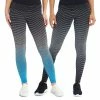 Coupon 🛒 Marika Heather Charcoal & Turquoise Dip-Dye 27'' Leggings Set - 👩 Women 🔥