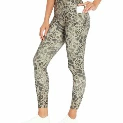 Discount 🥰 Marika 25'' Animal-Print Watercolor Flat High-Waist Crop Pocket Leggings - 👩 Women ⌛
