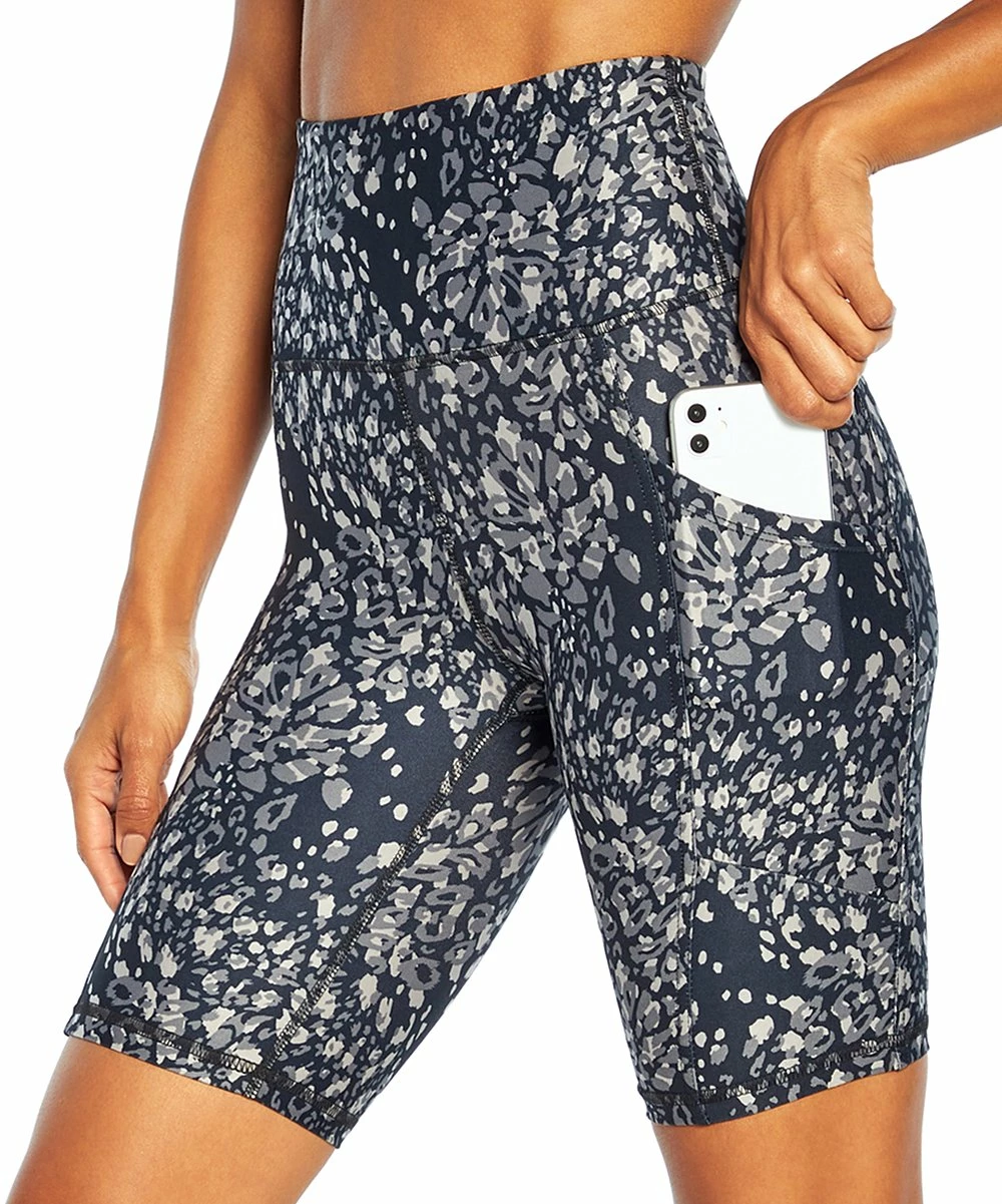 Wholesale ๐ Marika Black & Gray 9" Leopard Brenda Tummy-Control Bike Shorts - ๐ฉ Women ๐ - Image 3